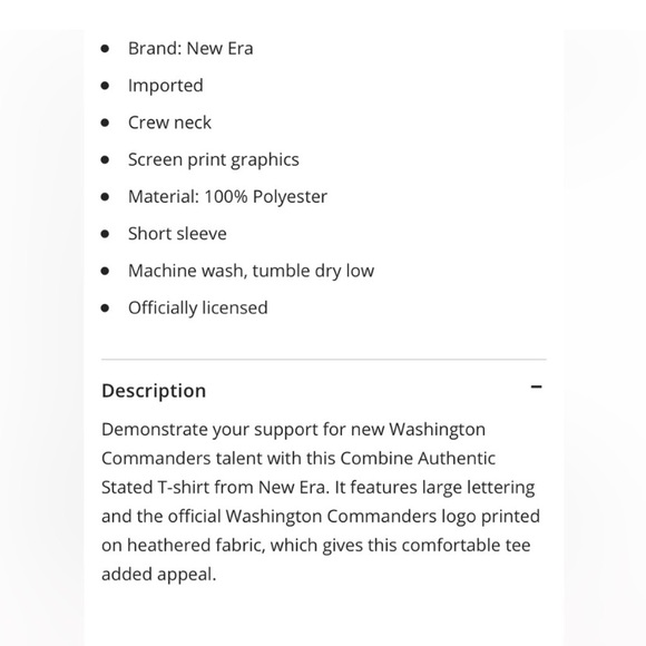 Washington commanders tee size medium - Picture 11 of 11